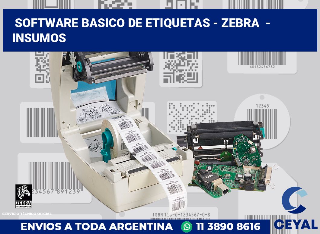 Software basico de etiquetas - Zebra  - Insumos