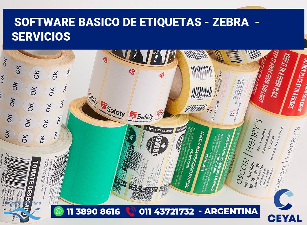 Software basico de etiquetas - Zebra  - Servicios