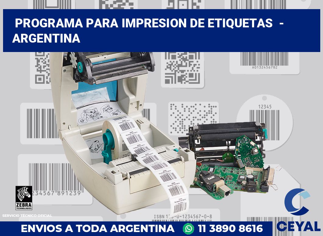 programa para impresion de etiquetas  - Argentina