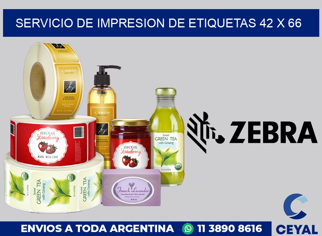 servicio de impresion de etiquetas 42 x 66