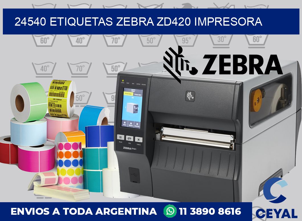 24540 etiquetas Zebra zd420 impresora
