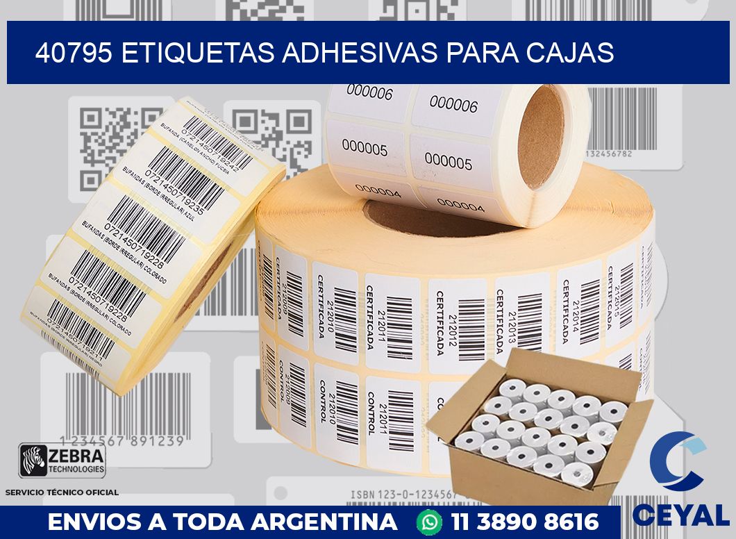 40795 Etiquetas adhesivas para cajas
