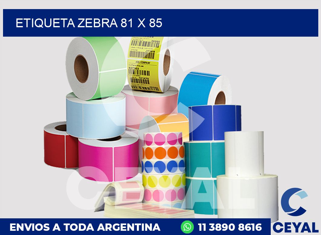etiqueta zebra 81 x 85