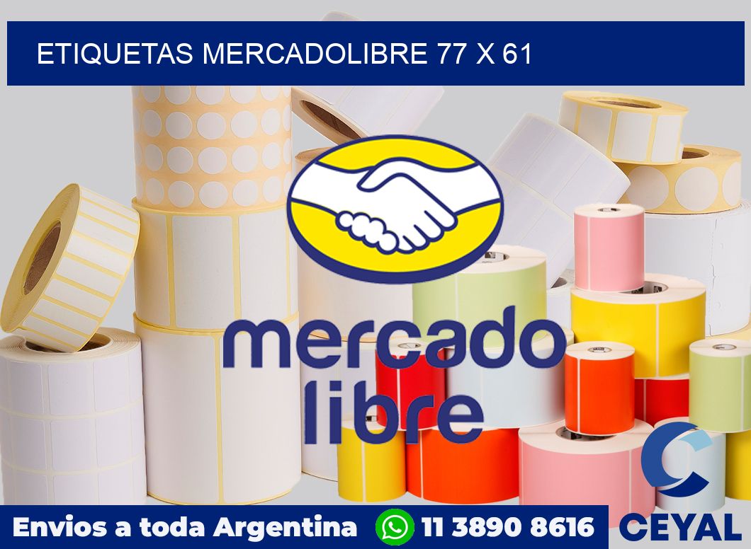 etiquetas mercadolibre 77 x 61