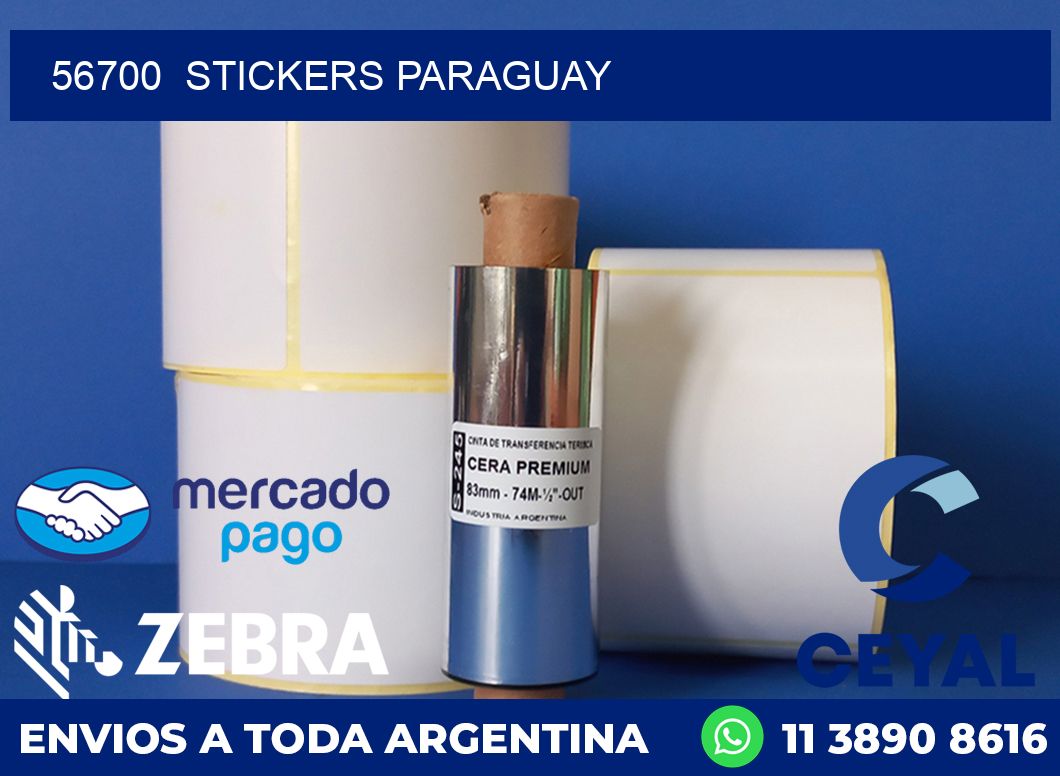 56700  STICKERS PARAGUAY