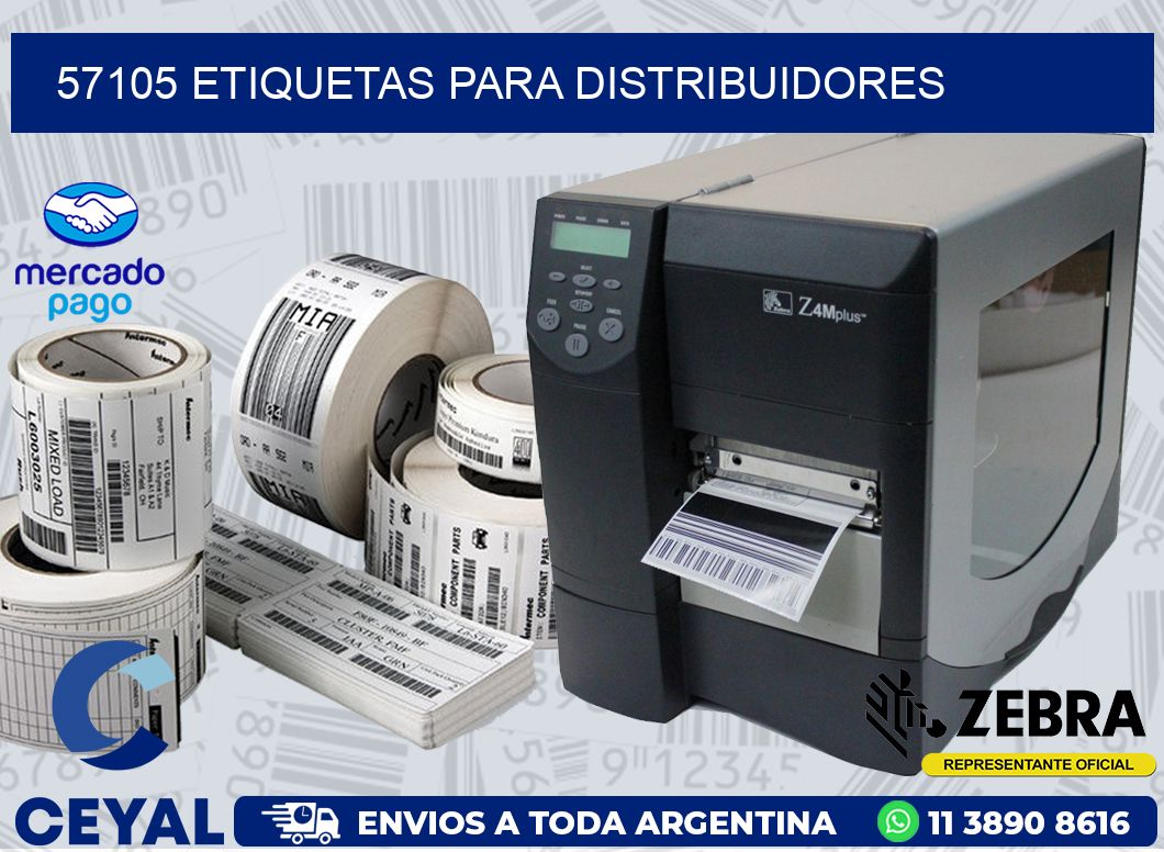 57105 ETIQUETAS PARA DISTRIBUIDORES