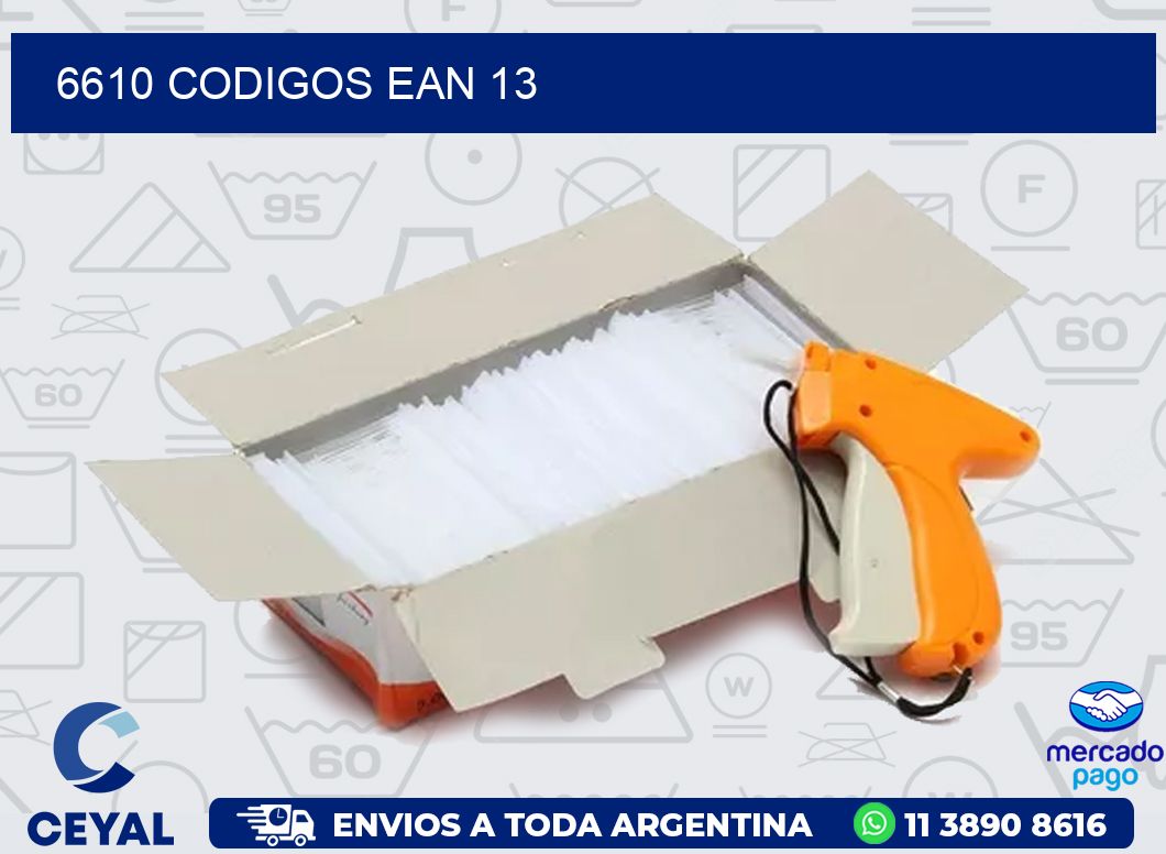 6610 CODIGOS EAN 13