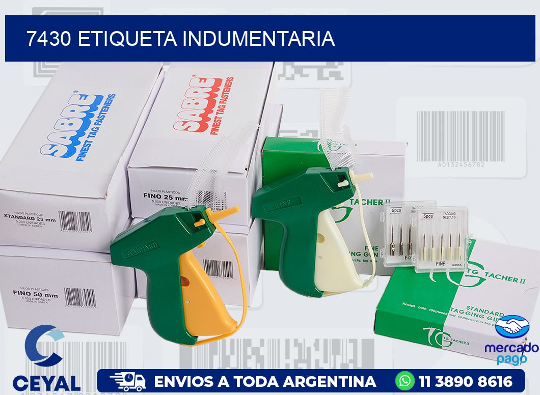 7430 ETIQUETA INDUMENTARIA