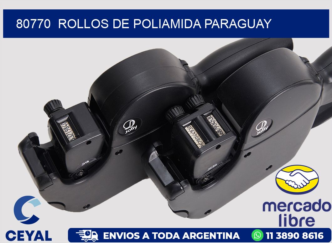 80770  ROLLOS DE POLIAMIDA PARAGUAY