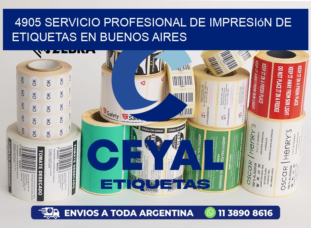 4905 Servicio Profesional de Impresión de Etiquetas en Buenos Aires