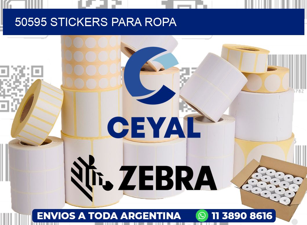 50595 STICKERS PARA ROPA