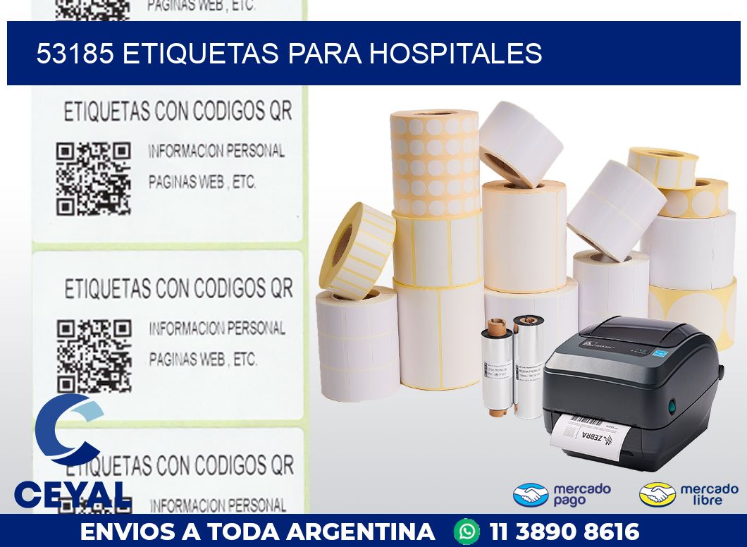 53185 ETIQUETAS PARA HOSPITALES