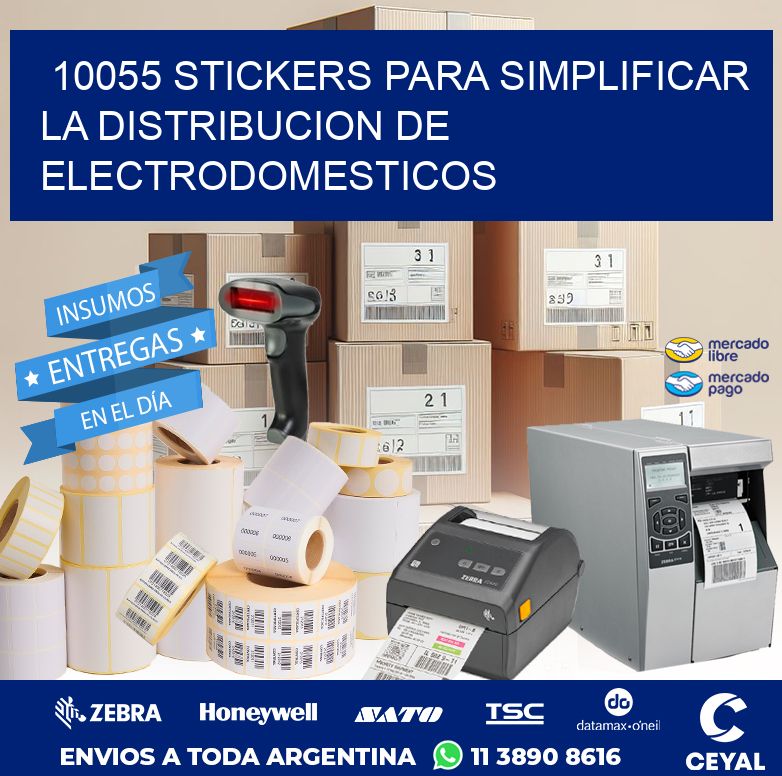 10055 STICKERS PARA SIMPLIFICAR LA DISTRIBUCION DE ELECTRODOMESTICOS