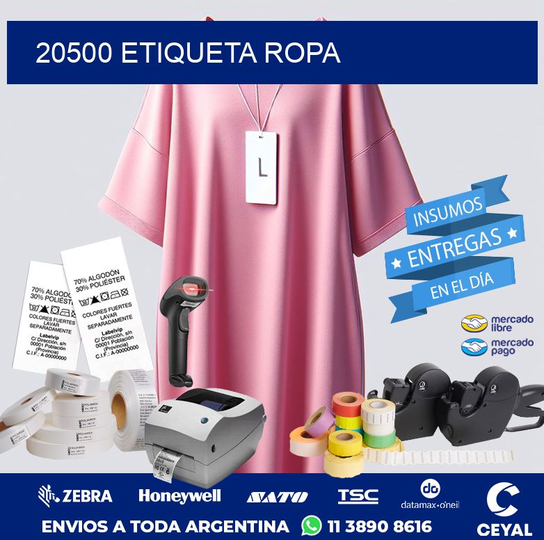 20500 ETIQUETA ROPA