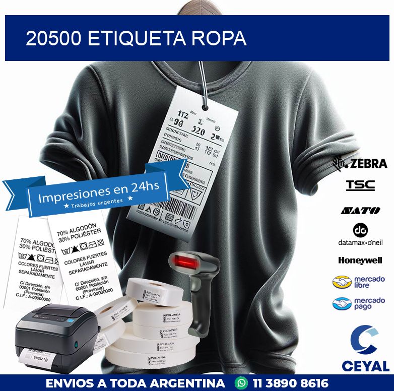 20500 ETIQUETA ROPA