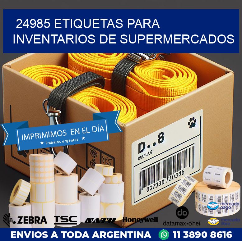 24985 ETIQUETAS PARA INVENTARIOS DE SUPERMERCADOS