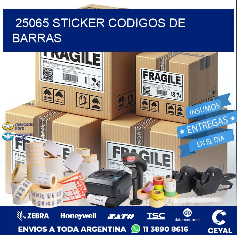 25065 STICKER CODIGOS DE BARRAS