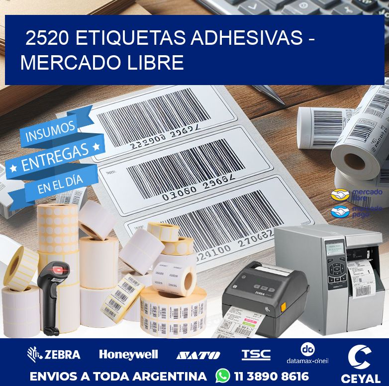 2520 ETIQUETAS ADHESIVAS - MERCADO LIBRE