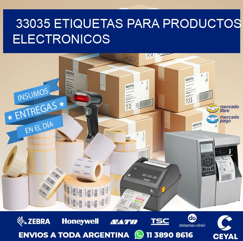 33035 ETIQUETAS PARA PRODUCTOS ELECTRONICOS