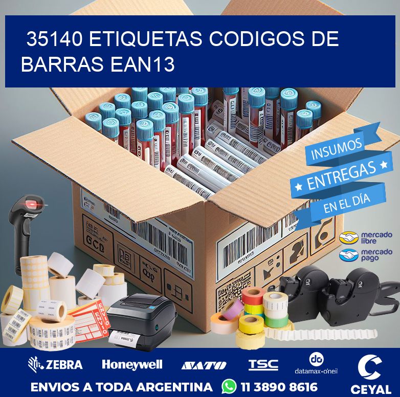 35140 ETIQUETAS CODIGOS DE BARRAS EAN13