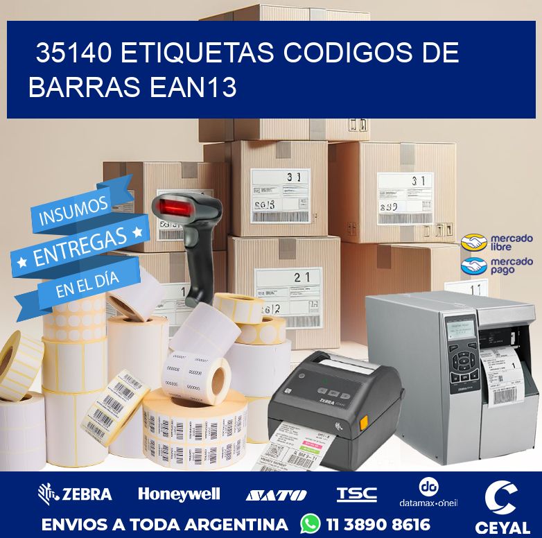 35140 ETIQUETAS CODIGOS DE BARRAS EAN13