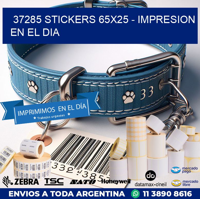 37285 STICKERS 65x25 - IMPRESION EN EL DIA
