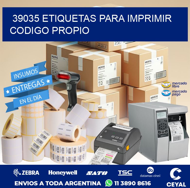 39035 ETIQUETAS PARA IMPRIMIR CODIGO PROPIO