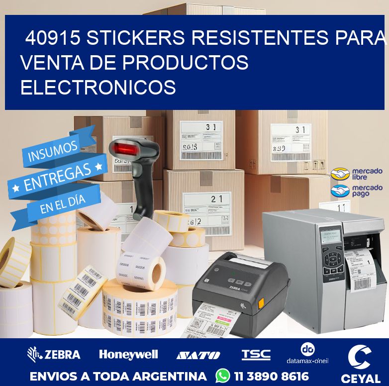 40915 STICKERS RESISTENTES PARA VENTA DE PRODUCTOS ELECTRONICOS