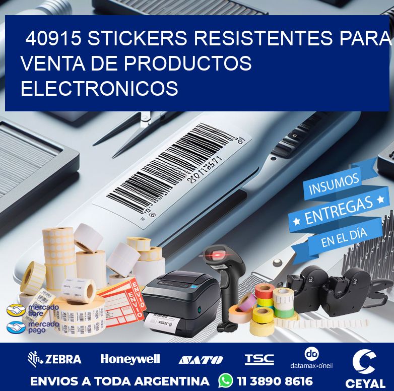 40915 STICKERS RESISTENTES PARA VENTA DE PRODUCTOS ELECTRONICOS