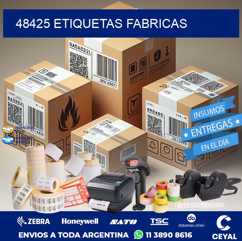 48425 ETIQUETAS FABRICAS