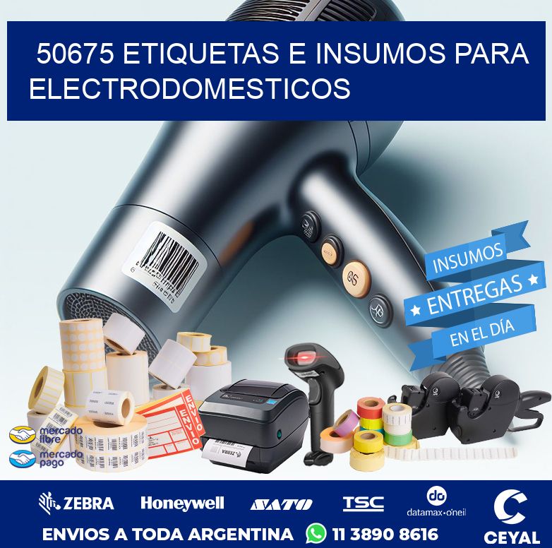 50675 ETIQUETAS E INSUMOS PARA ELECTRODOMESTICOS