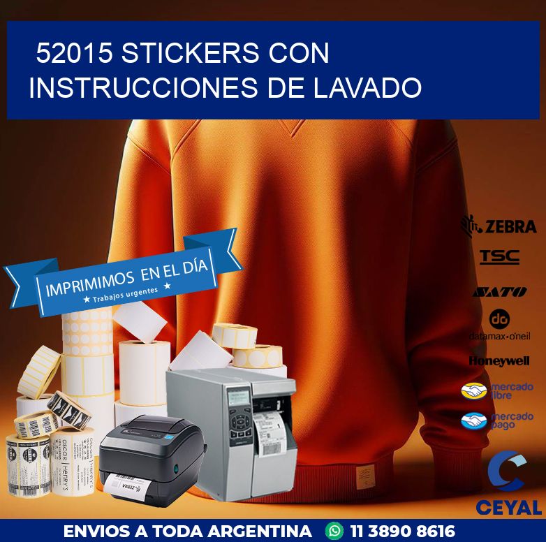 52015 STICKERS CON INSTRUCCIONES DE LAVADO