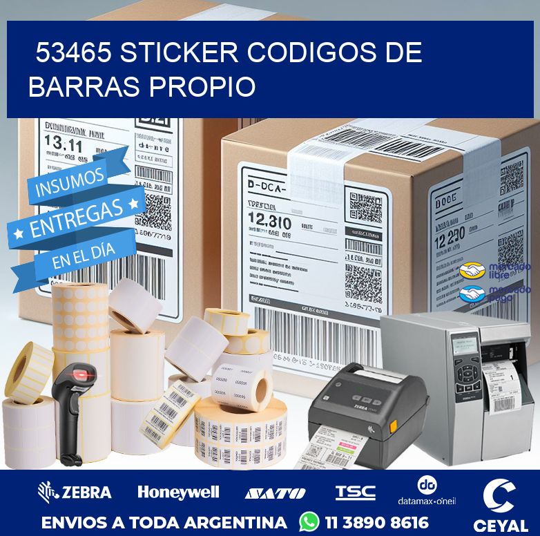 53465 STICKER CODIGOS DE BARRAS PROPIO