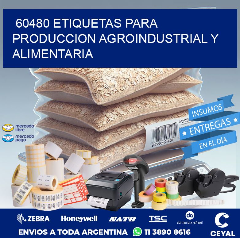 60480 ETIQUETAS PARA PRODUCCION AGROINDUSTRIAL Y ALIMENTARIA