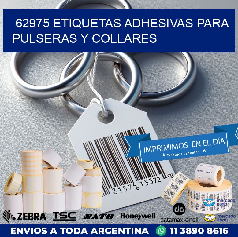 62975 ETIQUETAS ADHESIVAS PARA PULSERAS Y COLLARES