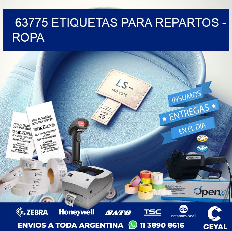 63775 ETIQUETAS PARA REPARTOS – ROPA