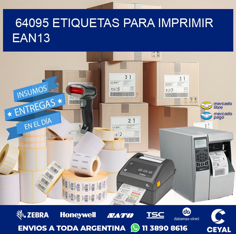 64095 ETIQUETAS PARA IMPRIMIR EAN13
