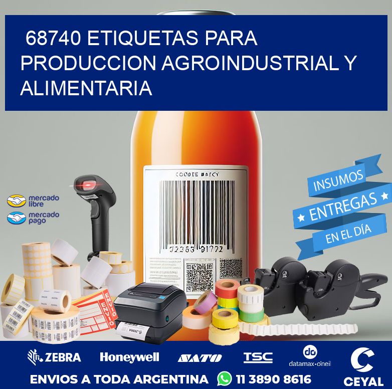 68740 ETIQUETAS PARA PRODUCCION AGROINDUSTRIAL Y ALIMENTARIA