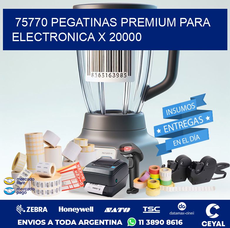 75770 PEGATINAS PREMIUM PARA ELECTRONICA X 20000
