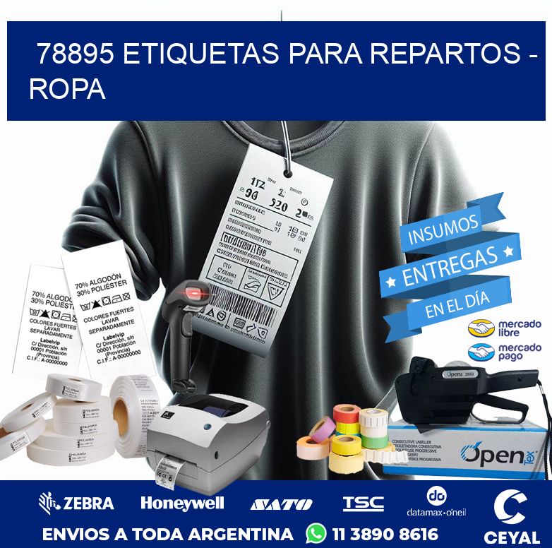 78895 ETIQUETAS PARA REPARTOS – ROPA