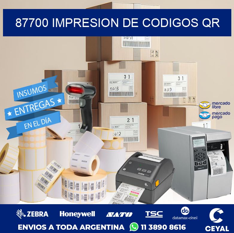87700 IMPRESION DE CODIGOS QR