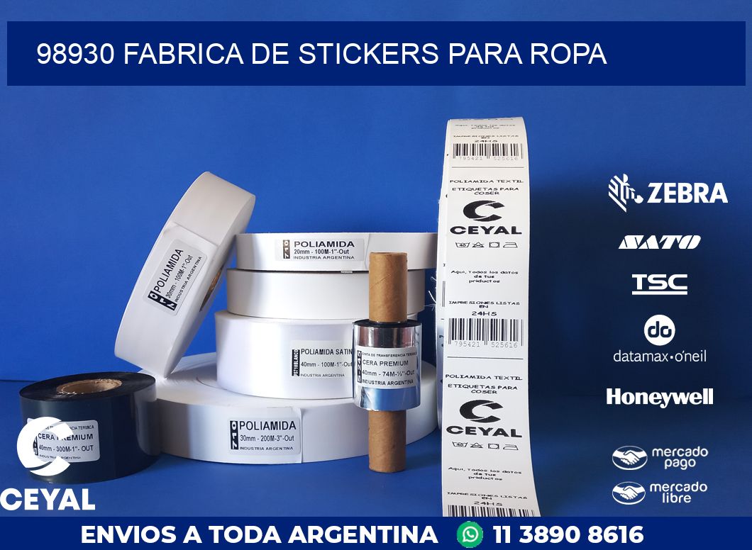 98930 FABRICA DE STICKERS PARA ROPA