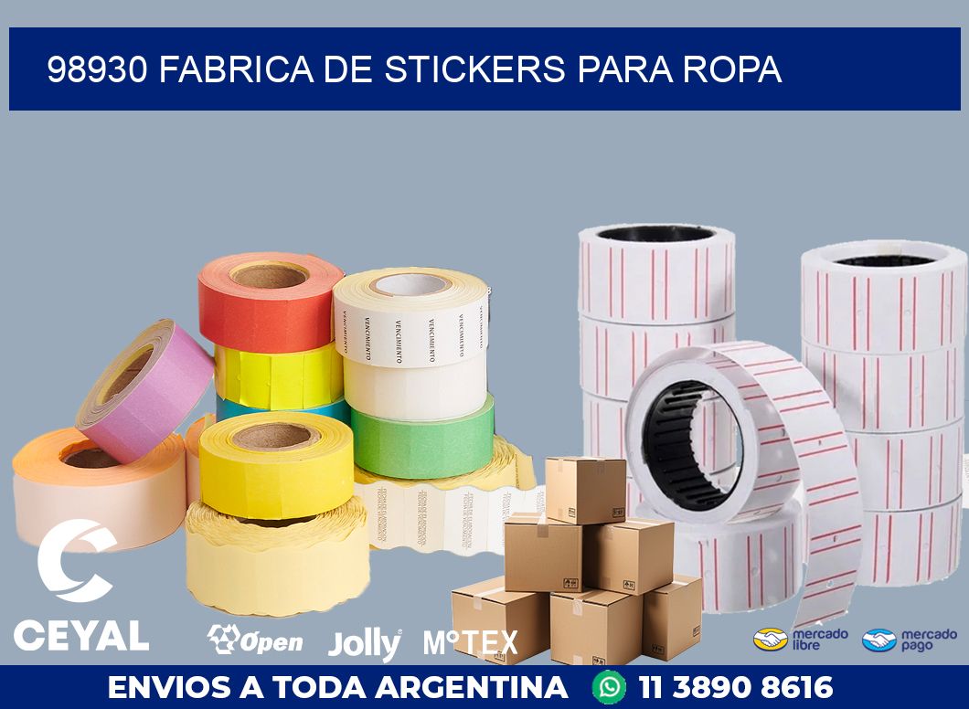 98930 FABRICA DE STICKERS PARA ROPA