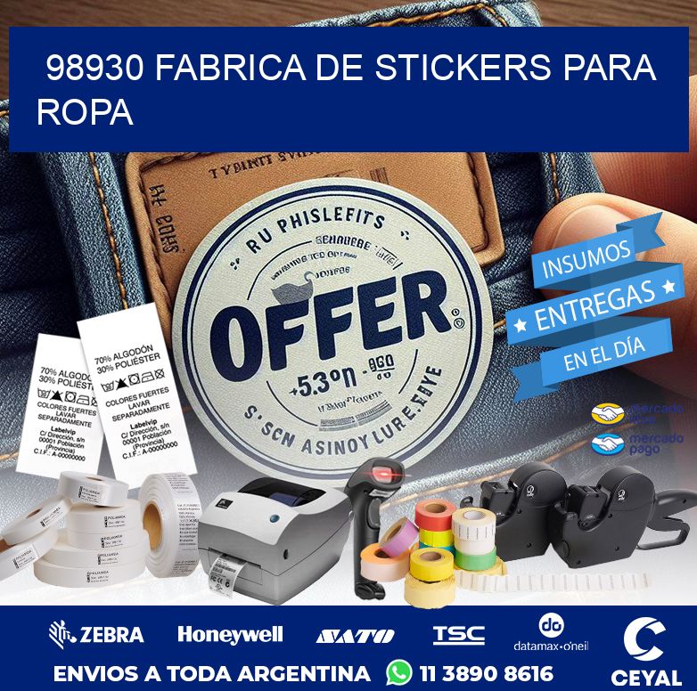98930 FABRICA DE STICKERS PARA ROPA