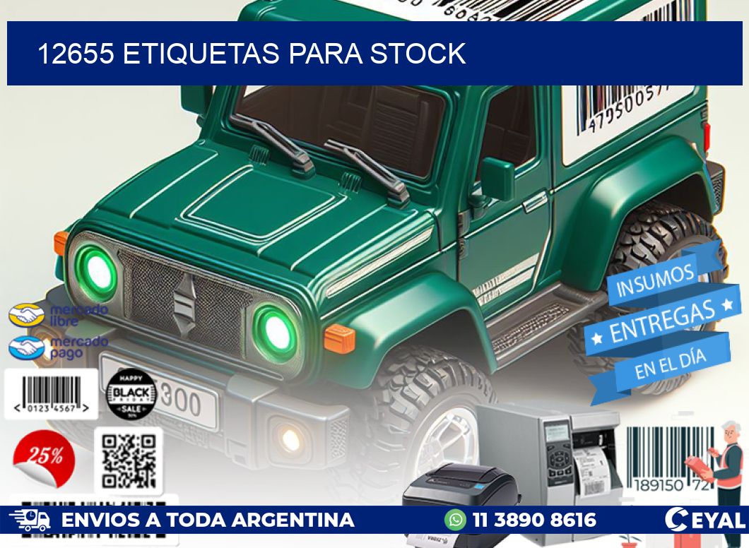 12655 ETIQUETAS PARA STOCK