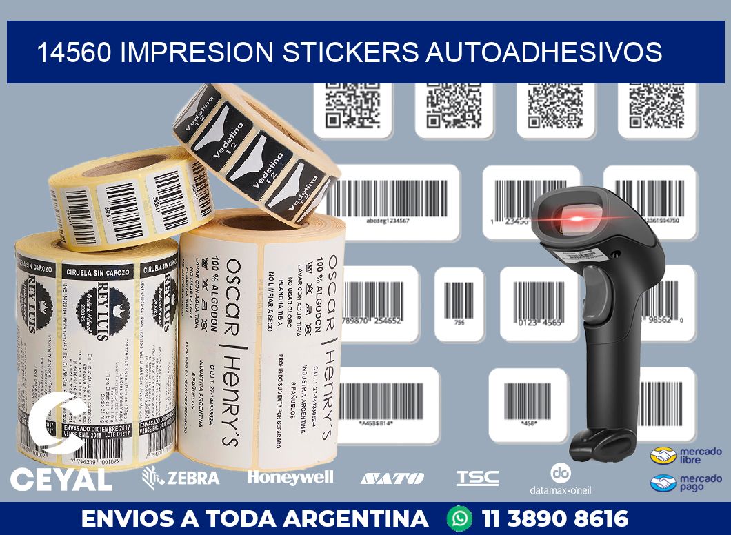 14560 Impresion stickers autoadhesivos
