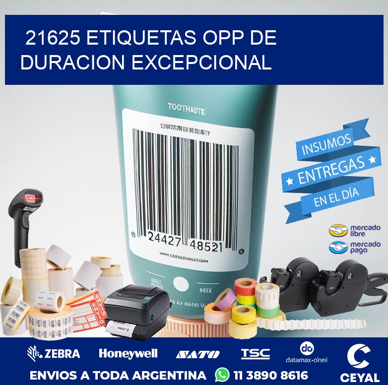 21625 ETIQUETAS OPP DE DURACION EXCEPCIONAL