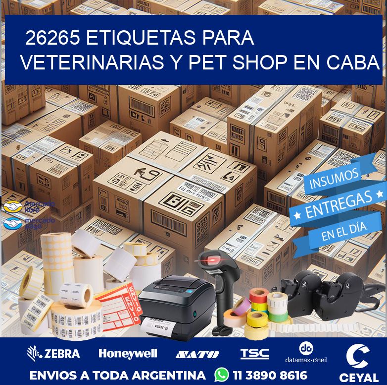 26265 ETIQUETAS PARA VETERINARIAS Y PET SHOP EN CABA