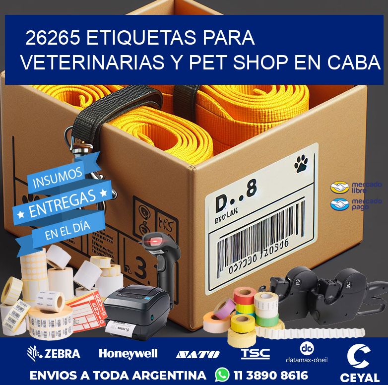 26265 ETIQUETAS PARA VETERINARIAS Y PET SHOP EN CABA