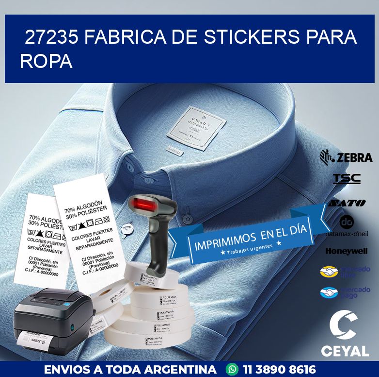 27235 FABRICA DE STICKERS PARA ROPA